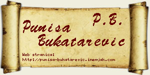 Puniša Bukatarević vizit kartica